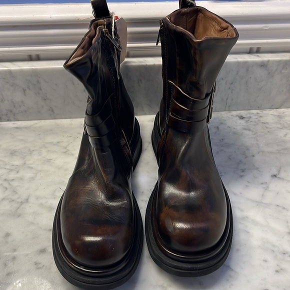 Rare Free People x A.S. 98 Crossroads Moto Boots Size 39 or 9 NWT - Picture 3 of 13